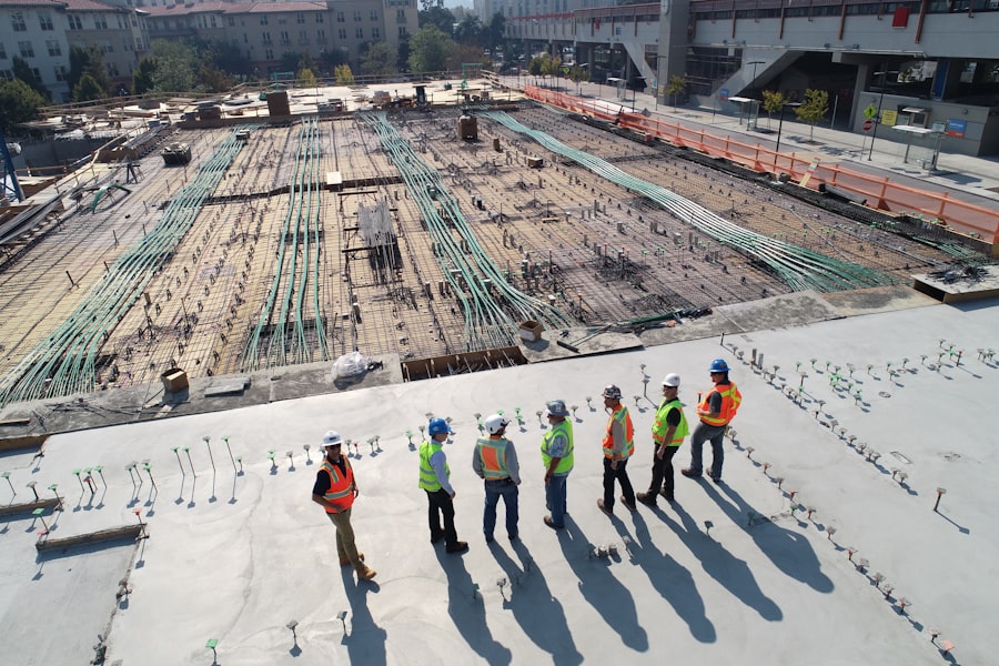 Building structure under construction